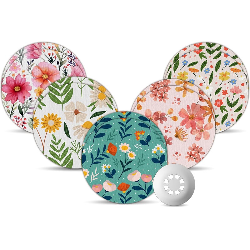 أغطية مستشعر Libre 3 مقاومة للماء Amolyfe عبوة 10 أغطية Freestyle Libre 3 Plus مقاومة للصدمات مع غطاء صلب قابلة للتنفس خالية من اللاتكس للاصقات مستشعر الجلوكوز CGM حماية CGM لمدة 14 يومًا GFlower